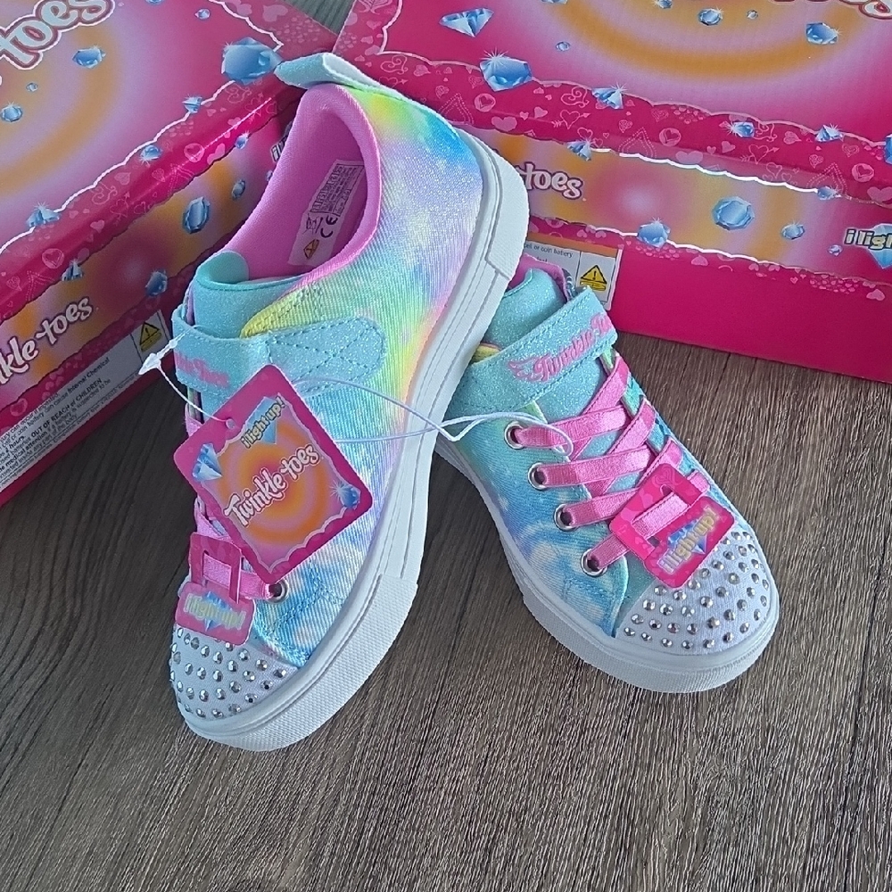 Skechers| Twinkle Toes- Rainbow Sneakers For Girls